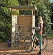 Fahrradbox Holz